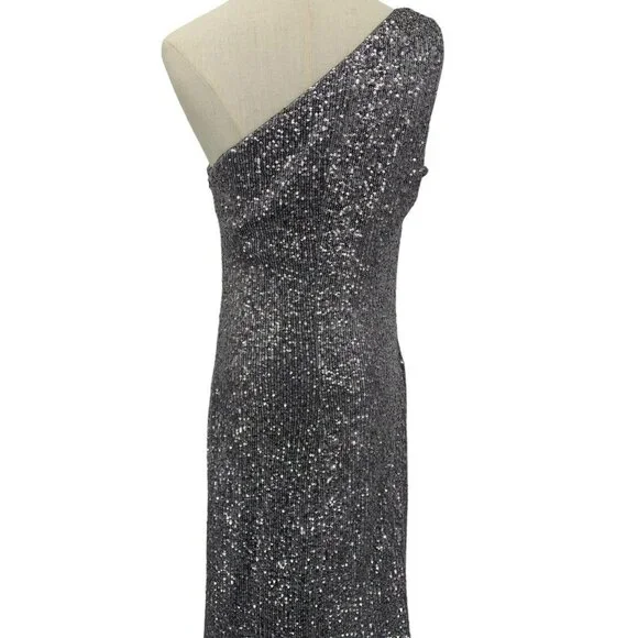 Pronovias The Party Edit Glamour Dress Silver Long Gown Prom‎ 8 Formal Designer